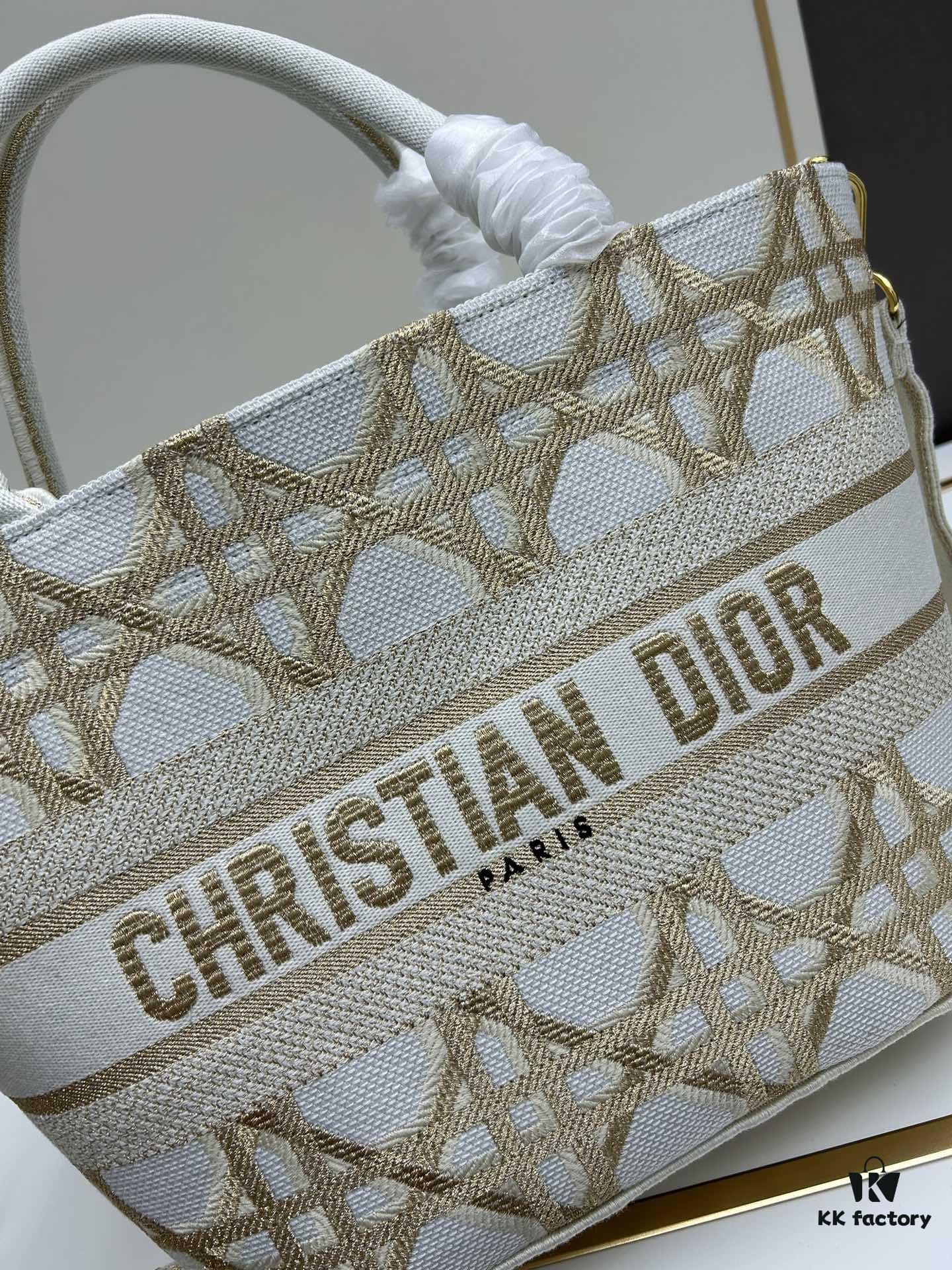 Dior ❤ (With Mini Bag + Strap) New Embroidered Basket Bag