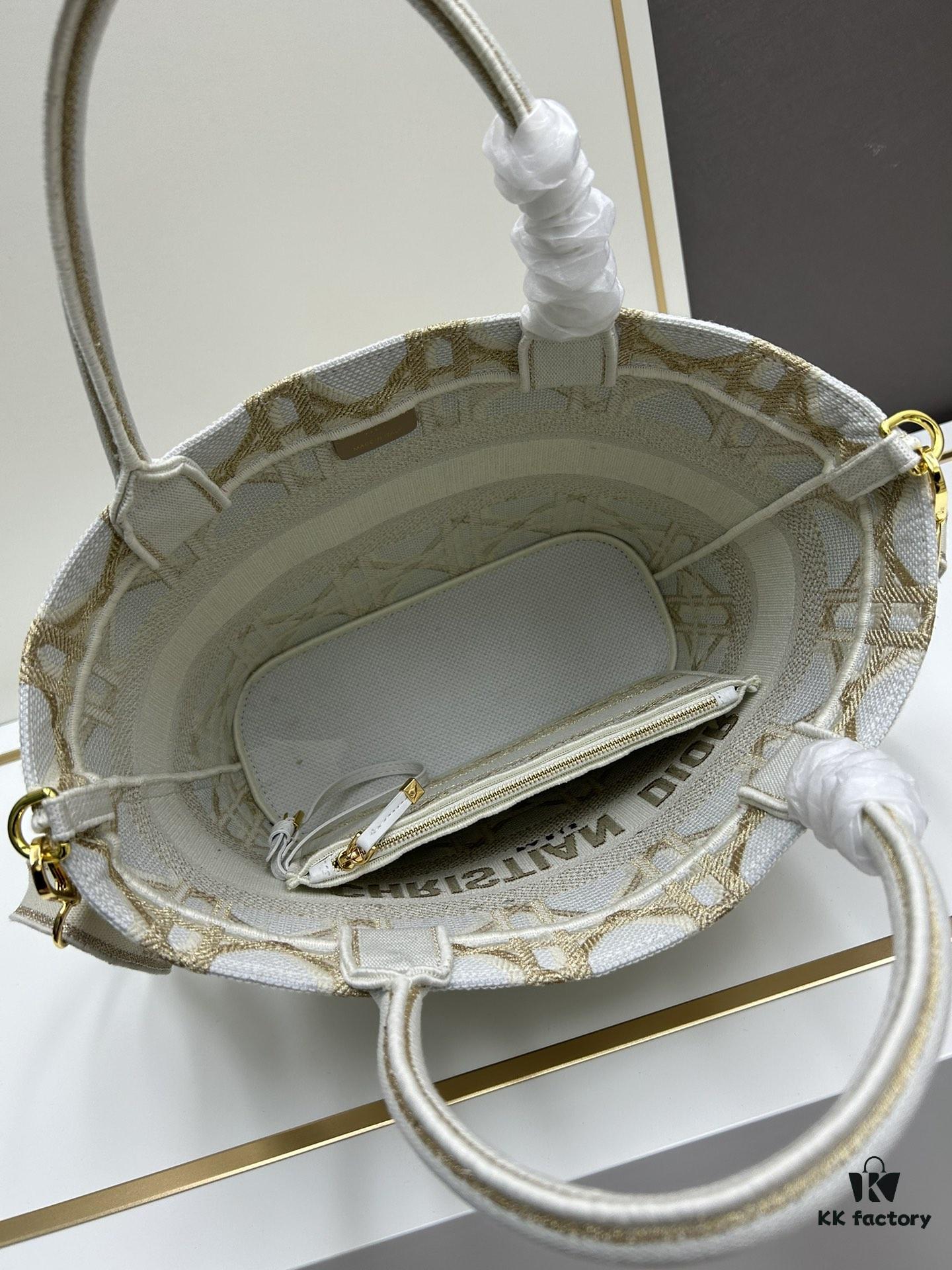 Dior ❤ (With Mini Bag + Strap) New Embroidered Basket Bag