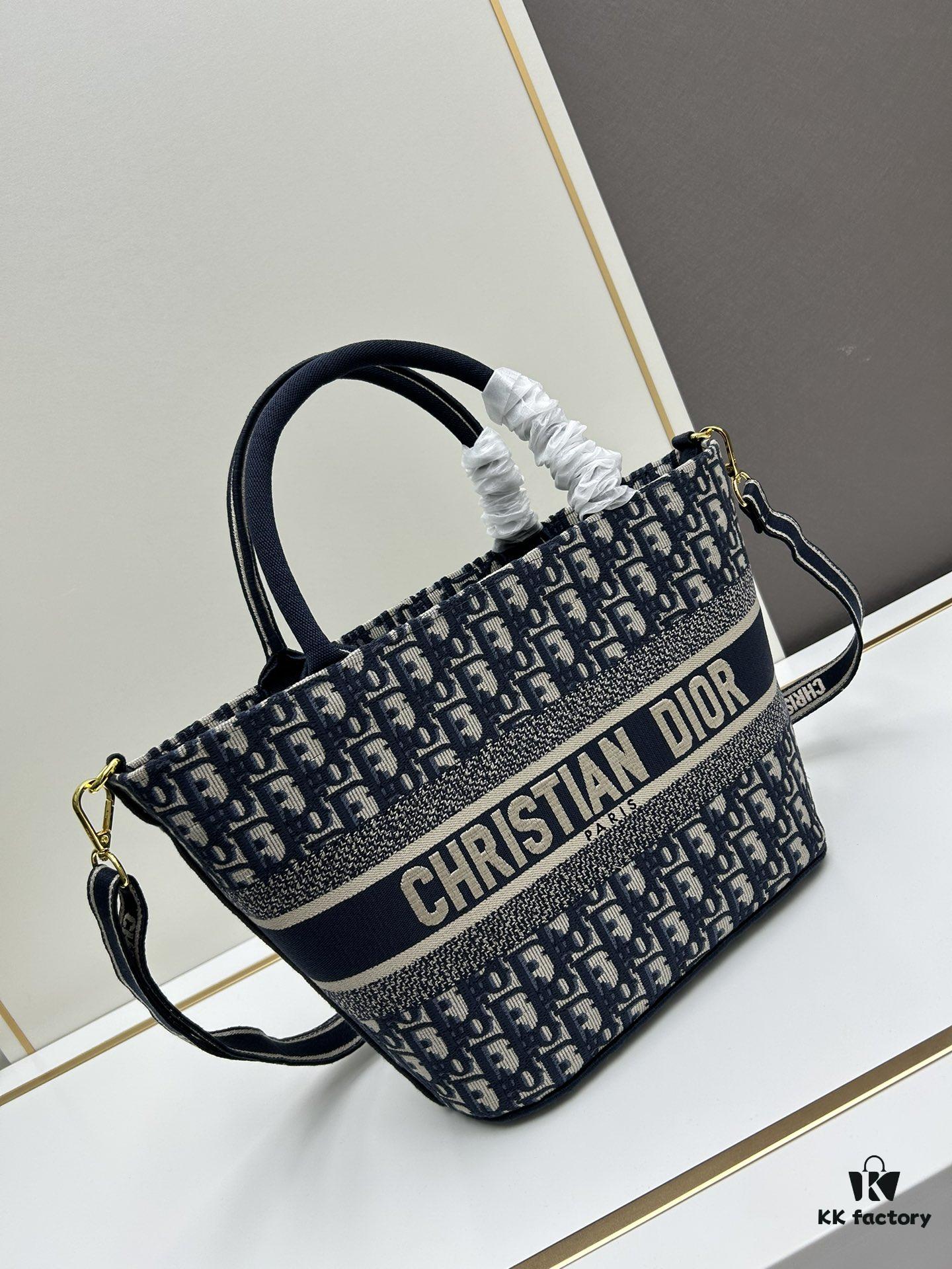 Dior ❤ (With Mini Bag + Strap) New Embroidered Basket Handbag
