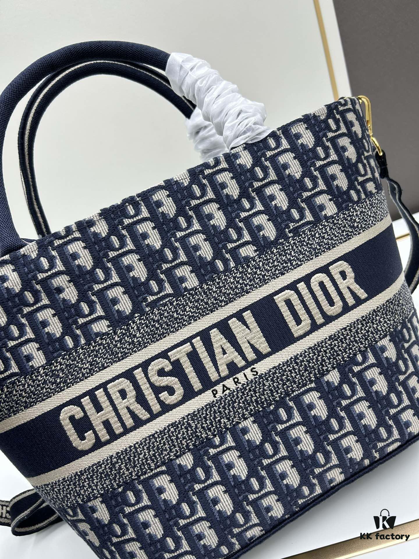 Dior ❤ (With Mini Bag + Strap) New Embroidered Basket Handbag