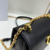 DIOR Top-Quality Genuine Leather Blue Oblique Print 30 Montaigne Avenue East-West Chain Handbag
