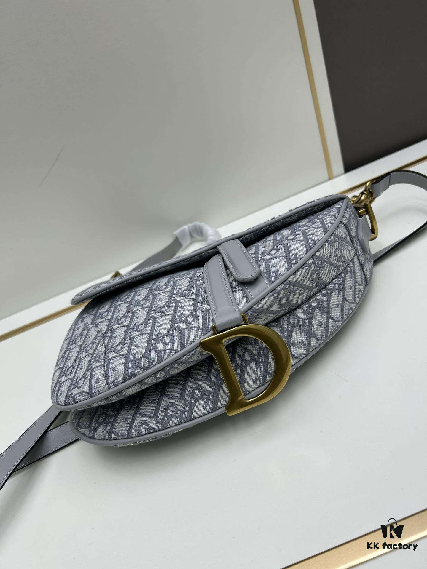 Large Size (With Box) 【♥️ Dior Saddle Monogram Thin Strap】 【Comes with Retail Box 🎁】