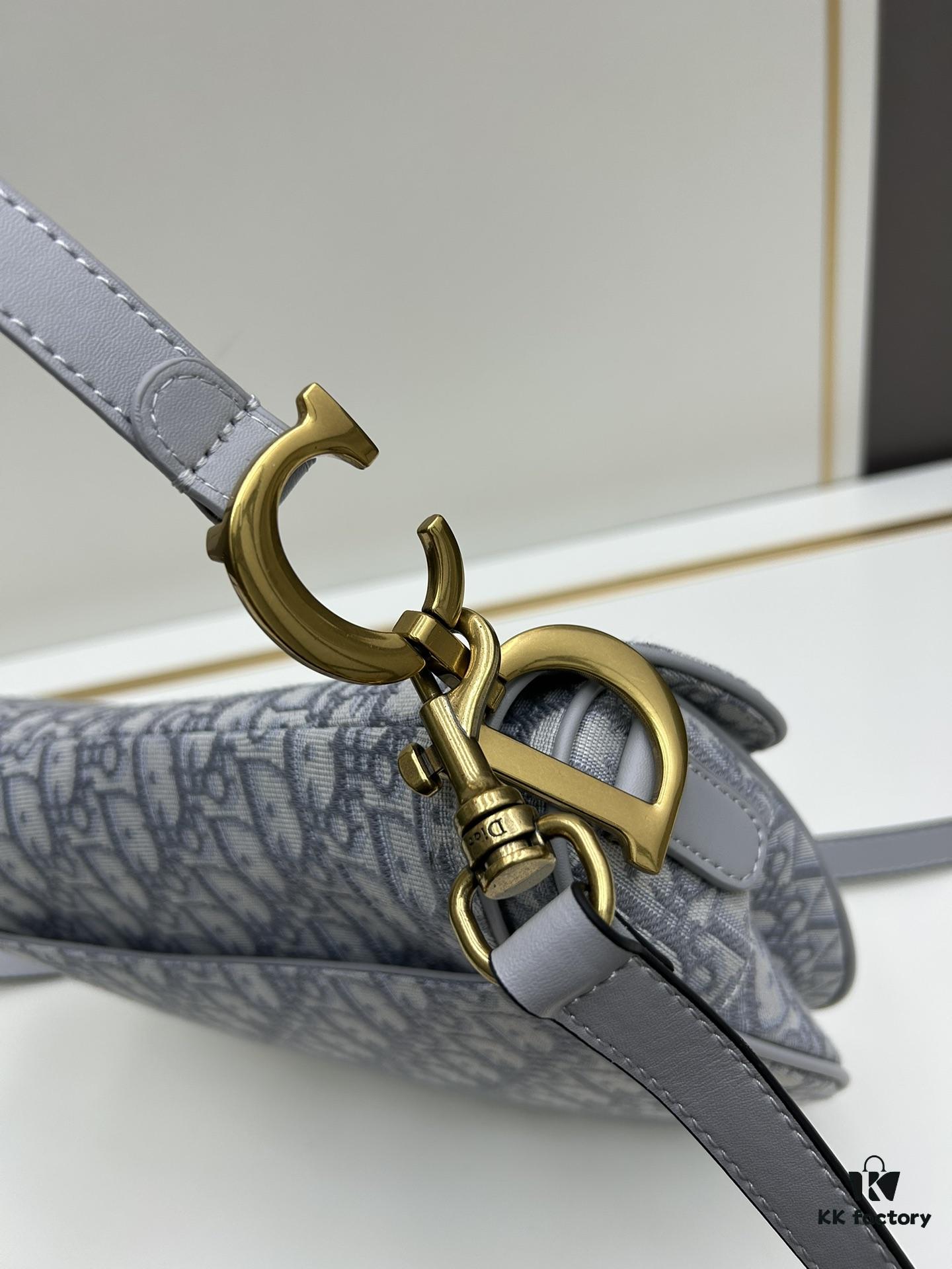 Large Size (With Box) 【♥️ Dior Saddle Monogram Thin Strap】 【Comes with Retail Box 🎁】