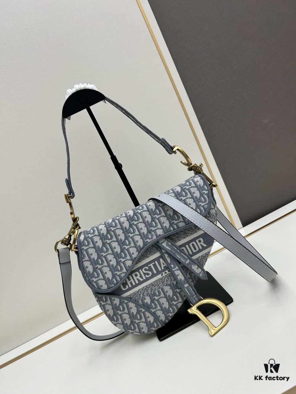 Large Size (With Box) 【♥️Dior Saddle Monogram Thin Strap】【Comes with Retail Box 🎁】