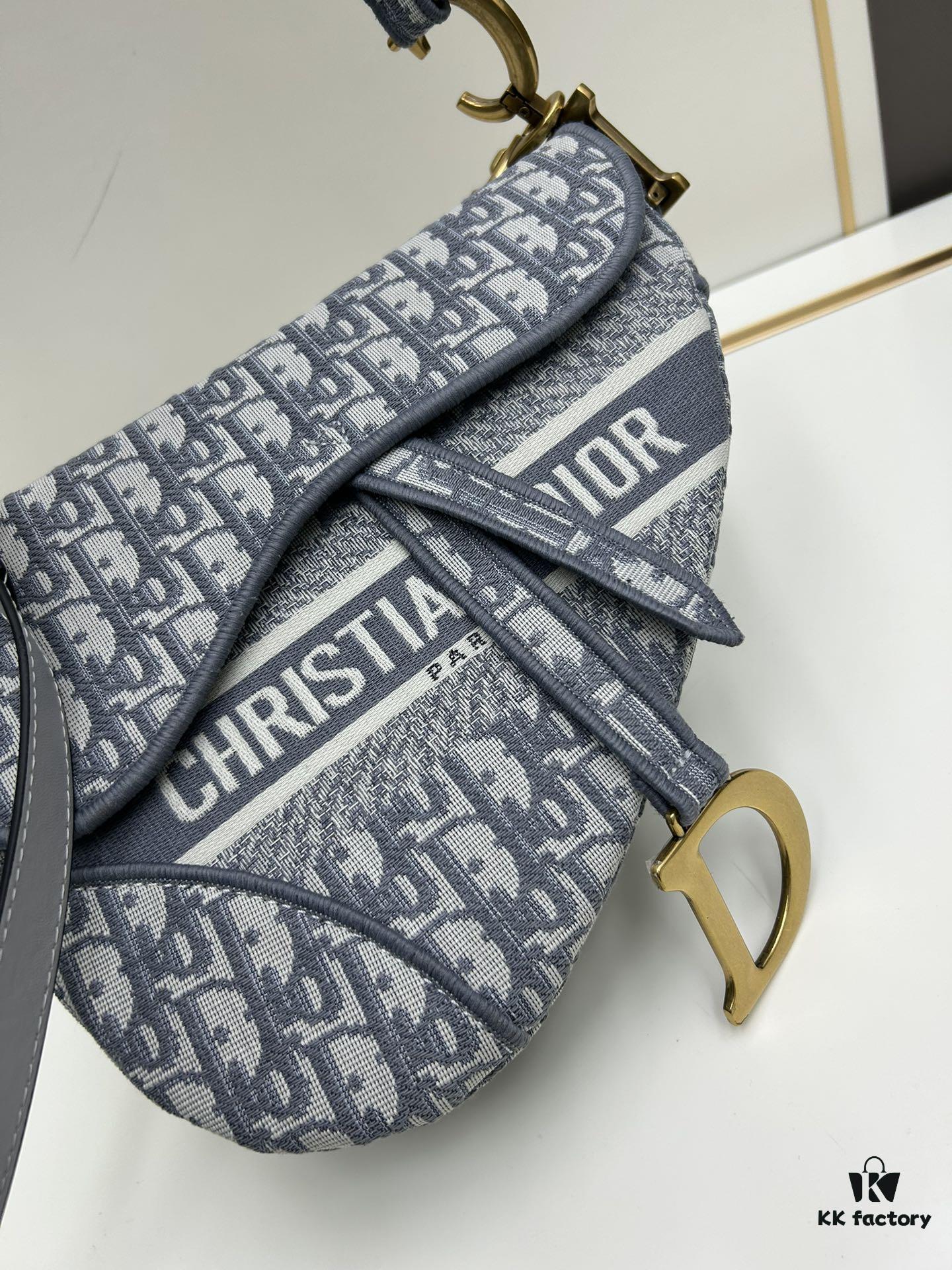 Large Size (With Box) 【♥️Dior Saddle Monogram Thin Strap】【Comes with Retail Box 🎁】