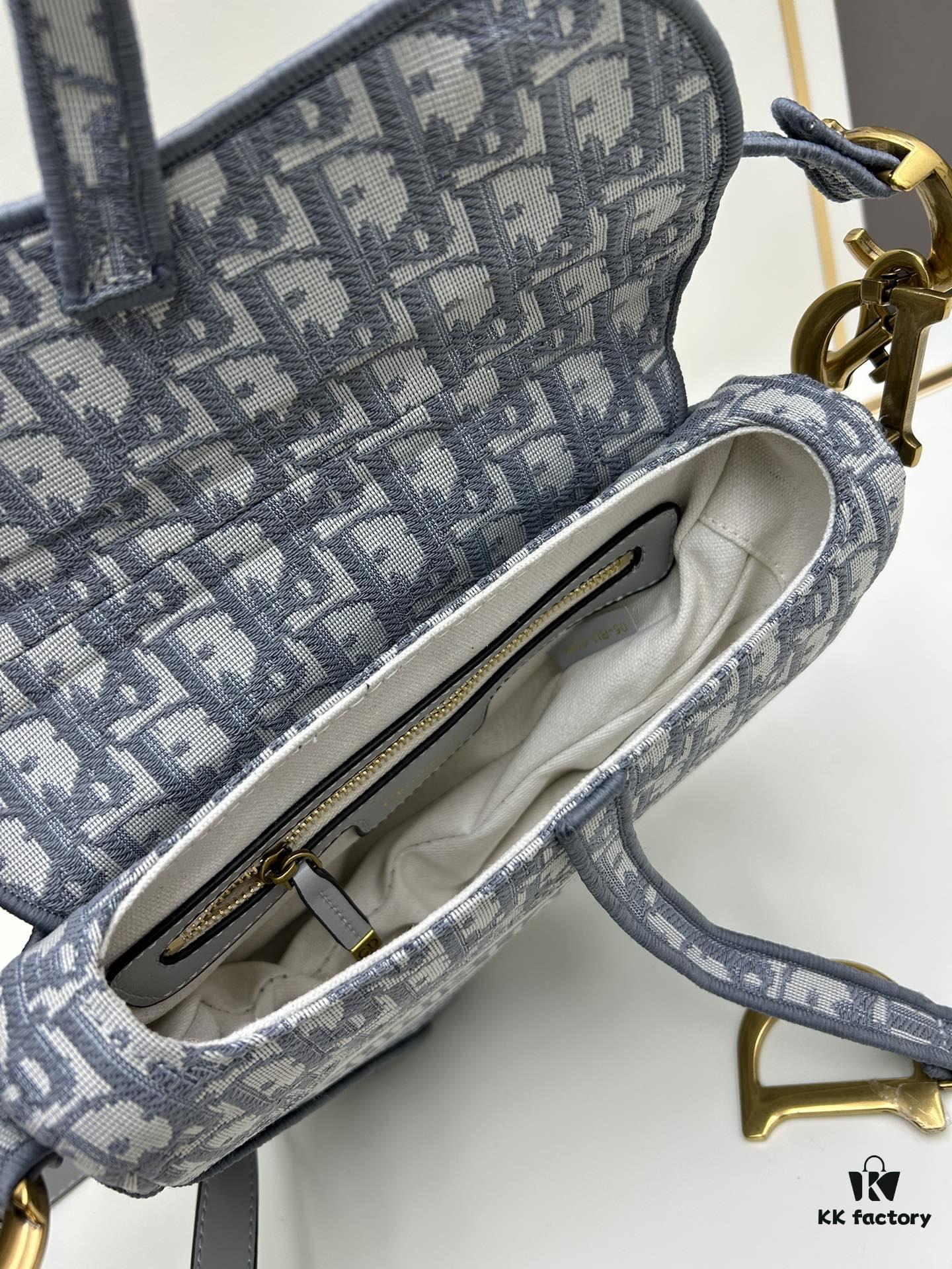 Large Size (With Box) 【♥️Dior Saddle Monogram Thin Strap】【Comes with Retail Box 🎁】