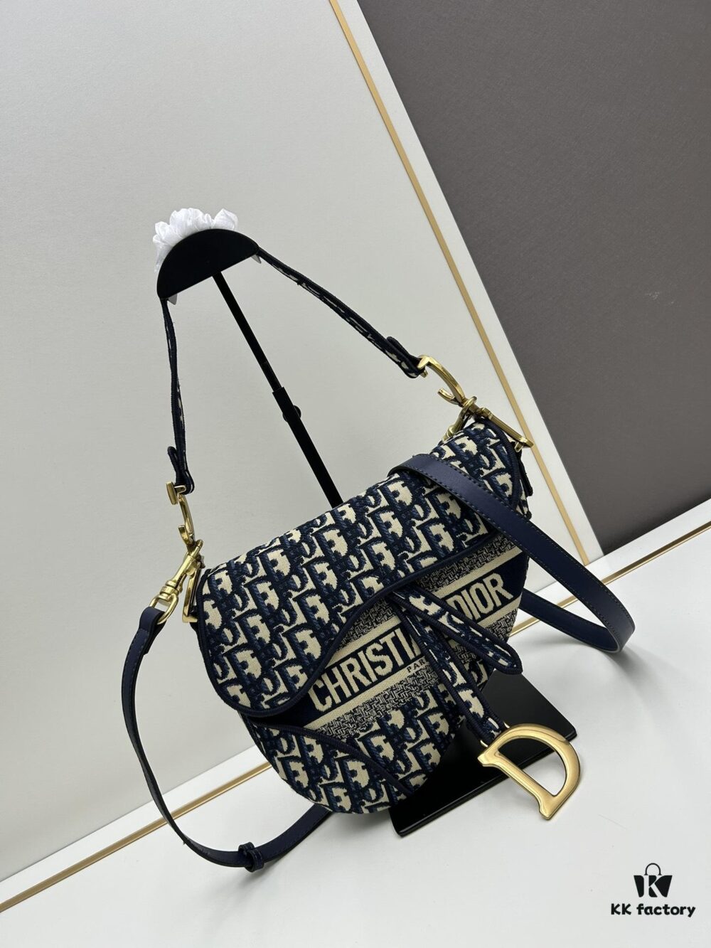 Large Size (With Box) 【♥️Dior Saddle Monogram Thin Strap】【Includes Retail Box 🎁】