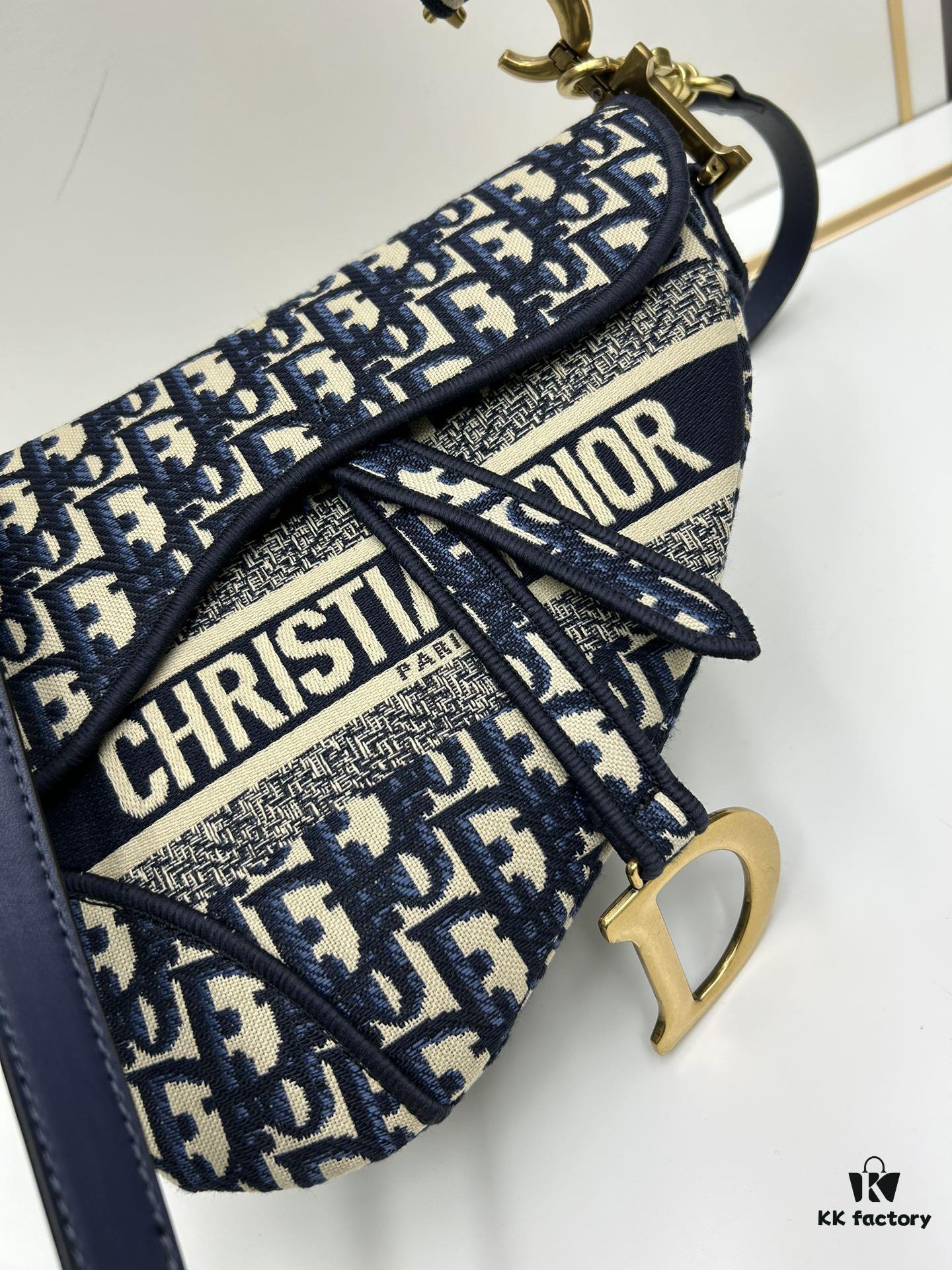 Large Size (With Box) 【♥️Dior Saddle Monogram Thin Strap】【Includes Retail Box 🎁】