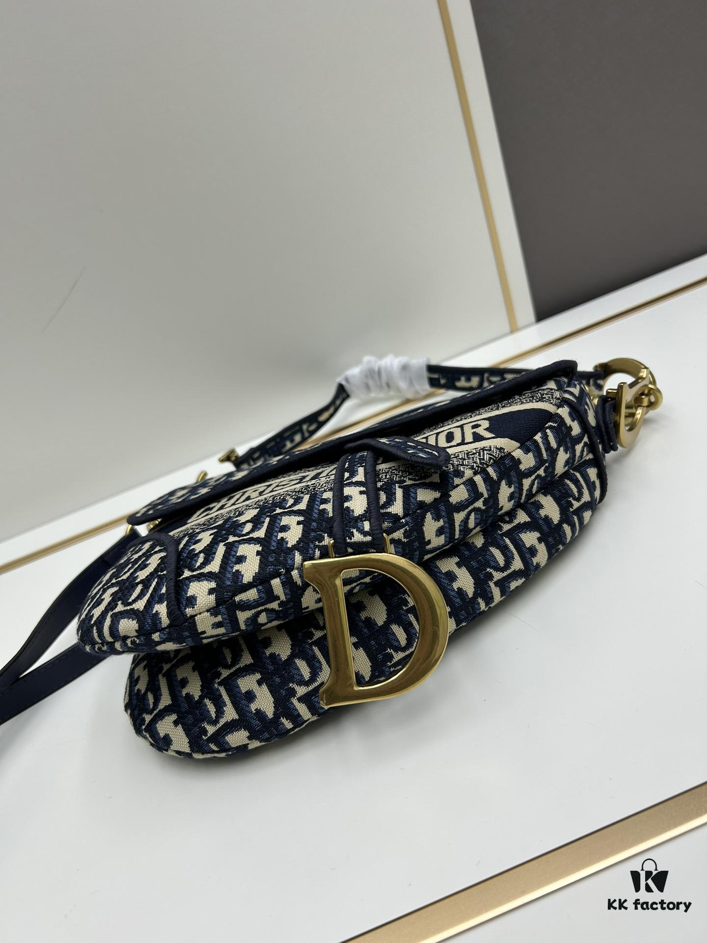 Large Size (With Box) 【♥️Dior Saddle Monogram Thin Strap】【Includes Retail Box 🎁】