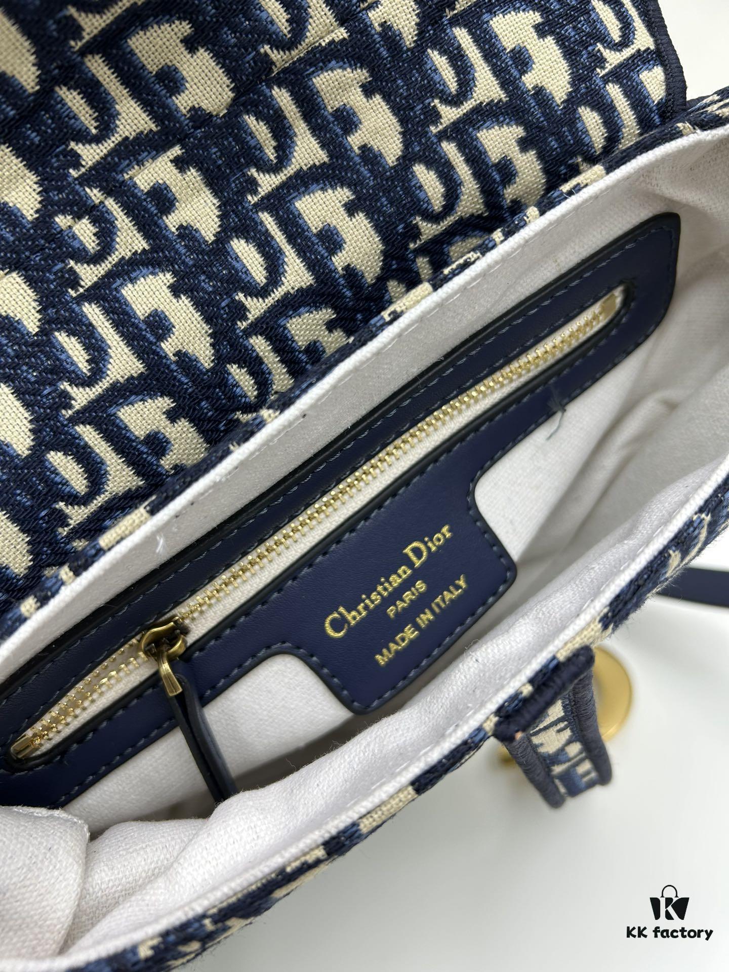 Large Size (With Box) 【♥️Dior Saddle Monogram Thin Strap】【Includes Retail Box 🎁】