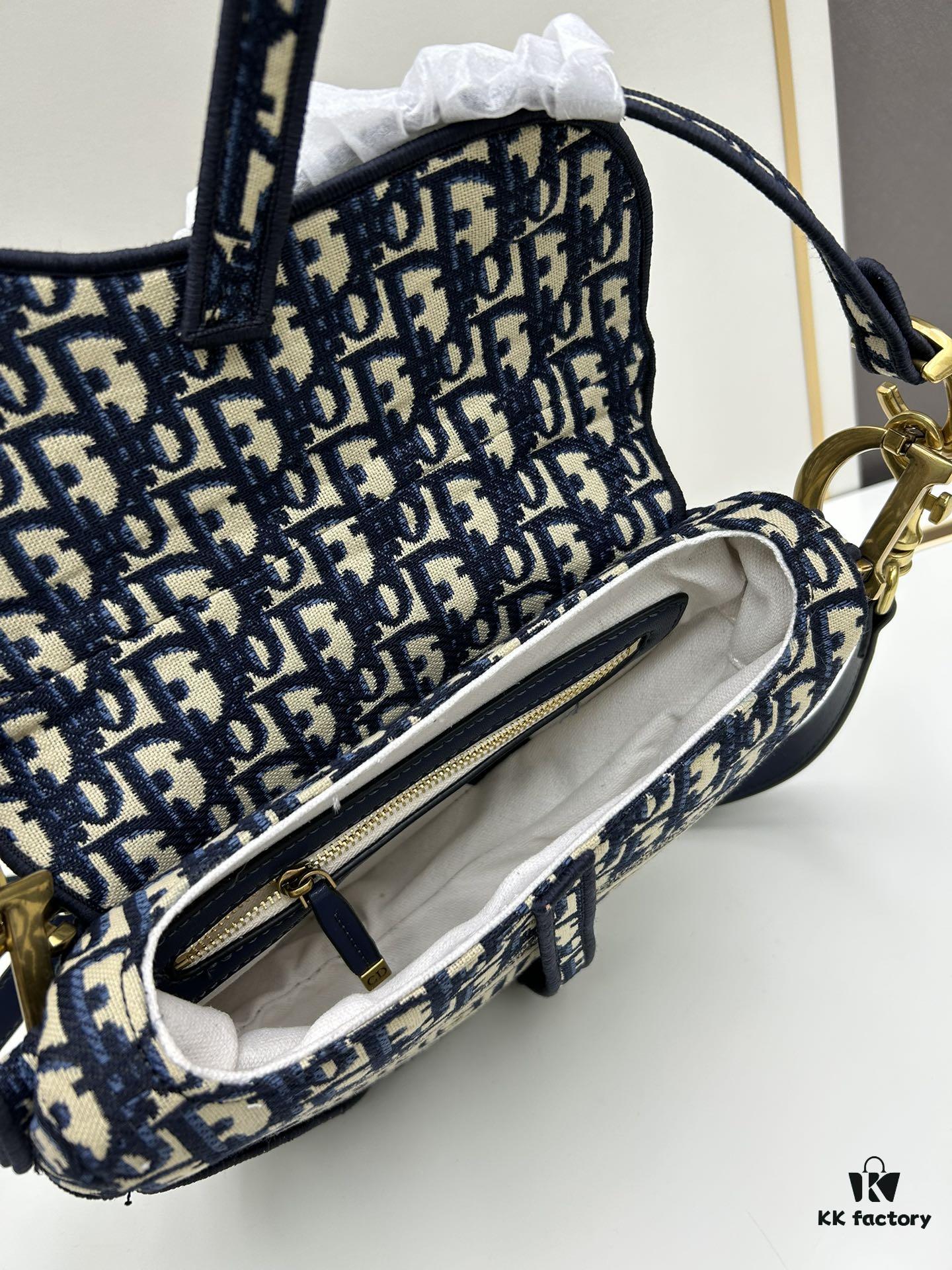 Large Size (With Box) 【♥️Dior Saddle Monogram Thin Strap】【Includes Retail Box 🎁】