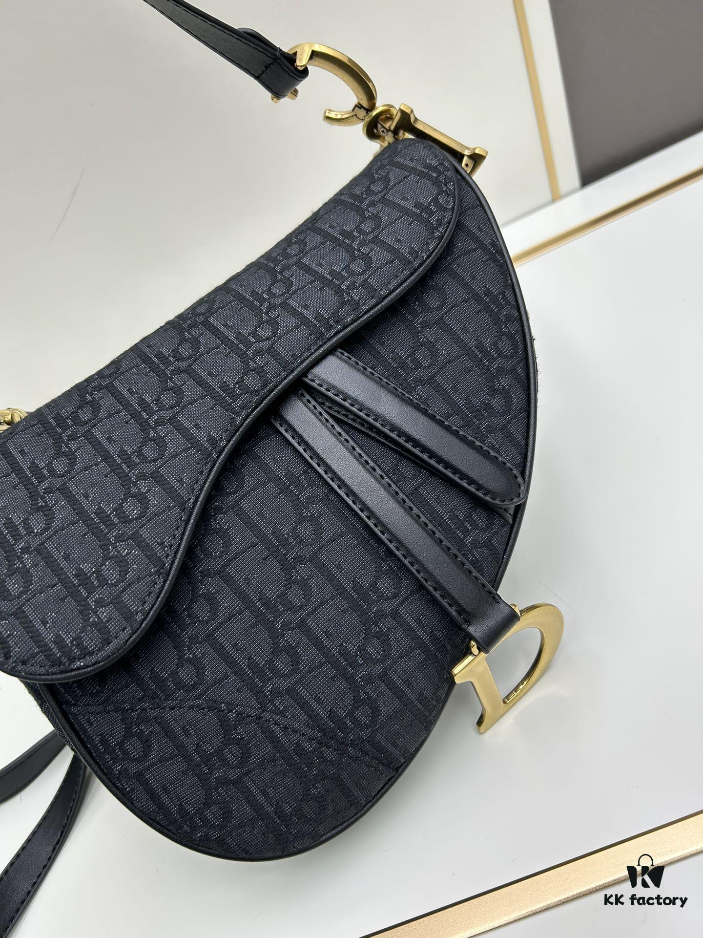 Large Size (With Box) 【♥️Dior Saddle Monogram Thin Strap】 【Comes with Retail Box 🎁】