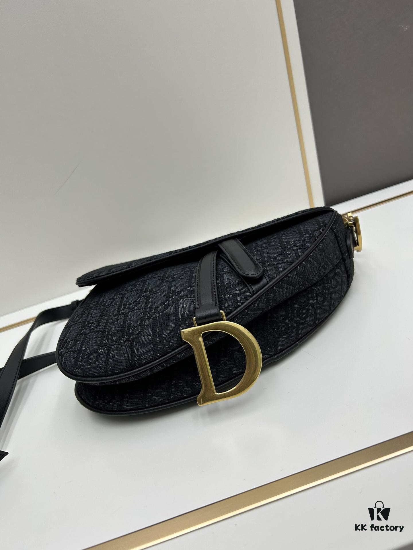Large Size (With Box) 【♥️Dior Saddle Monogram Thin Strap】 【Comes with Retail Box 🎁】