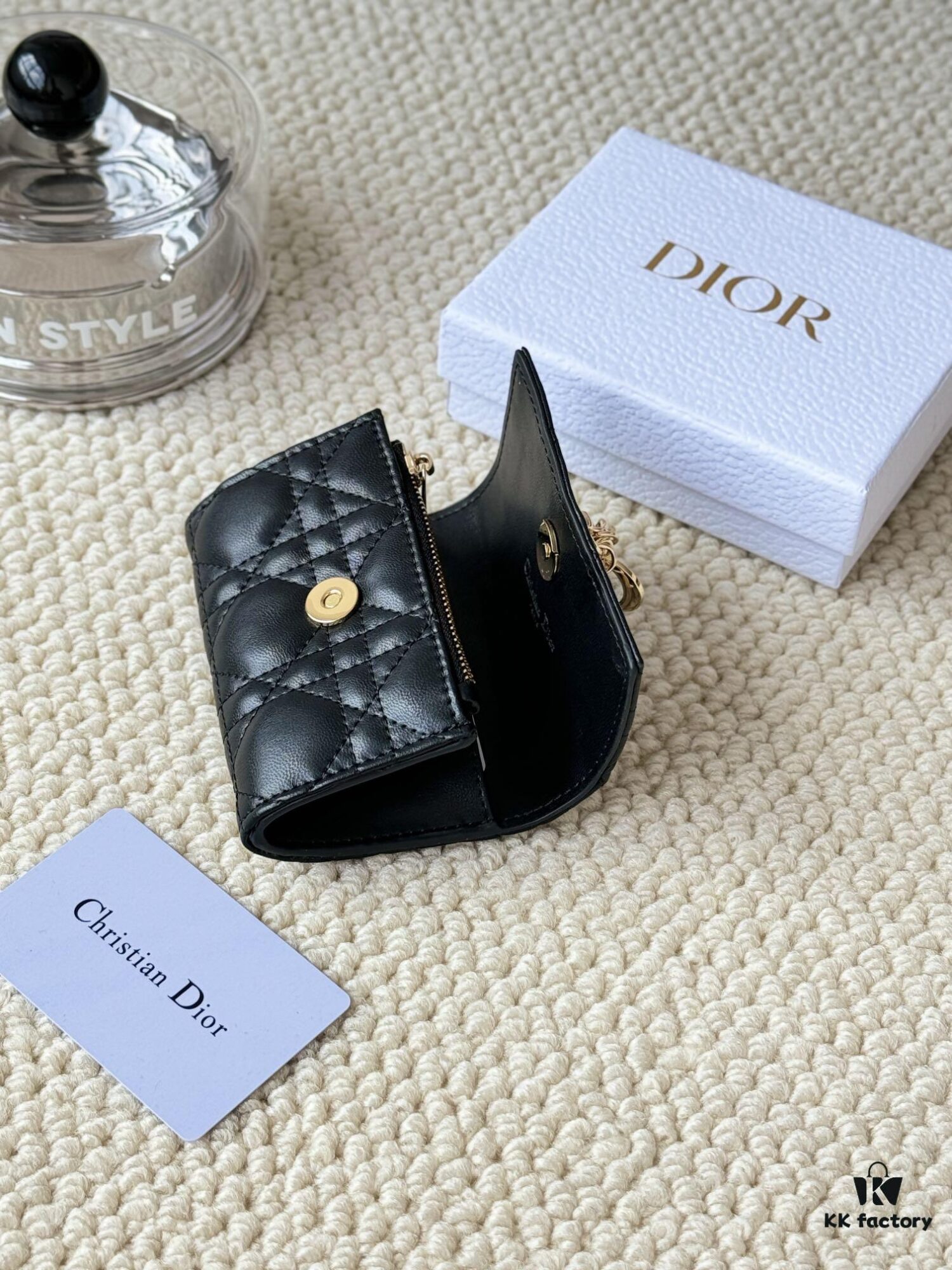 My Dior Glycine Wallet in Fuchsia Pink Lambskin