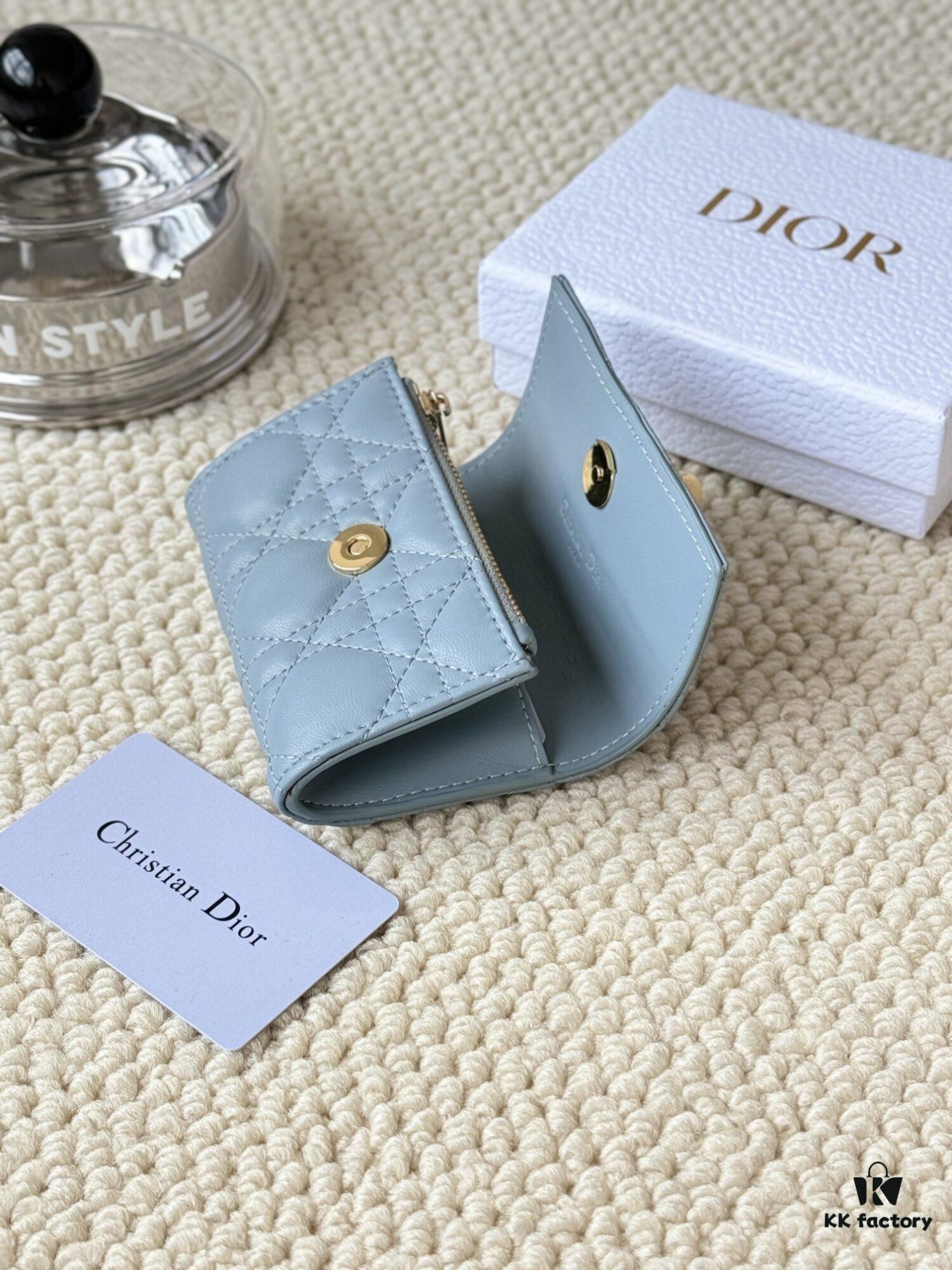 My Dior Glycine Wallet in Fuchsia Pink Lambskin