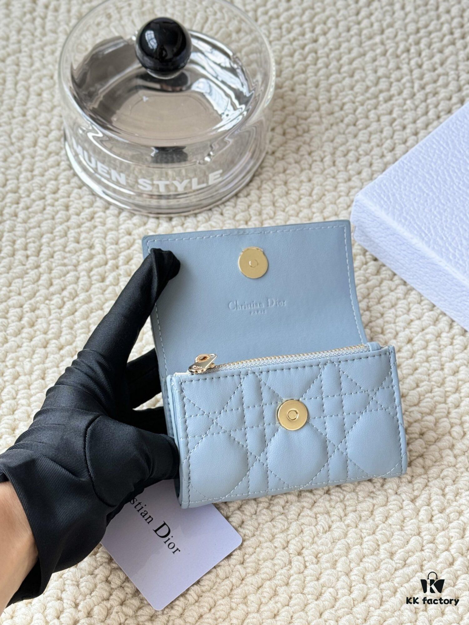 My Dior Glycine Wallet in Fuchsia Pink Lambskin