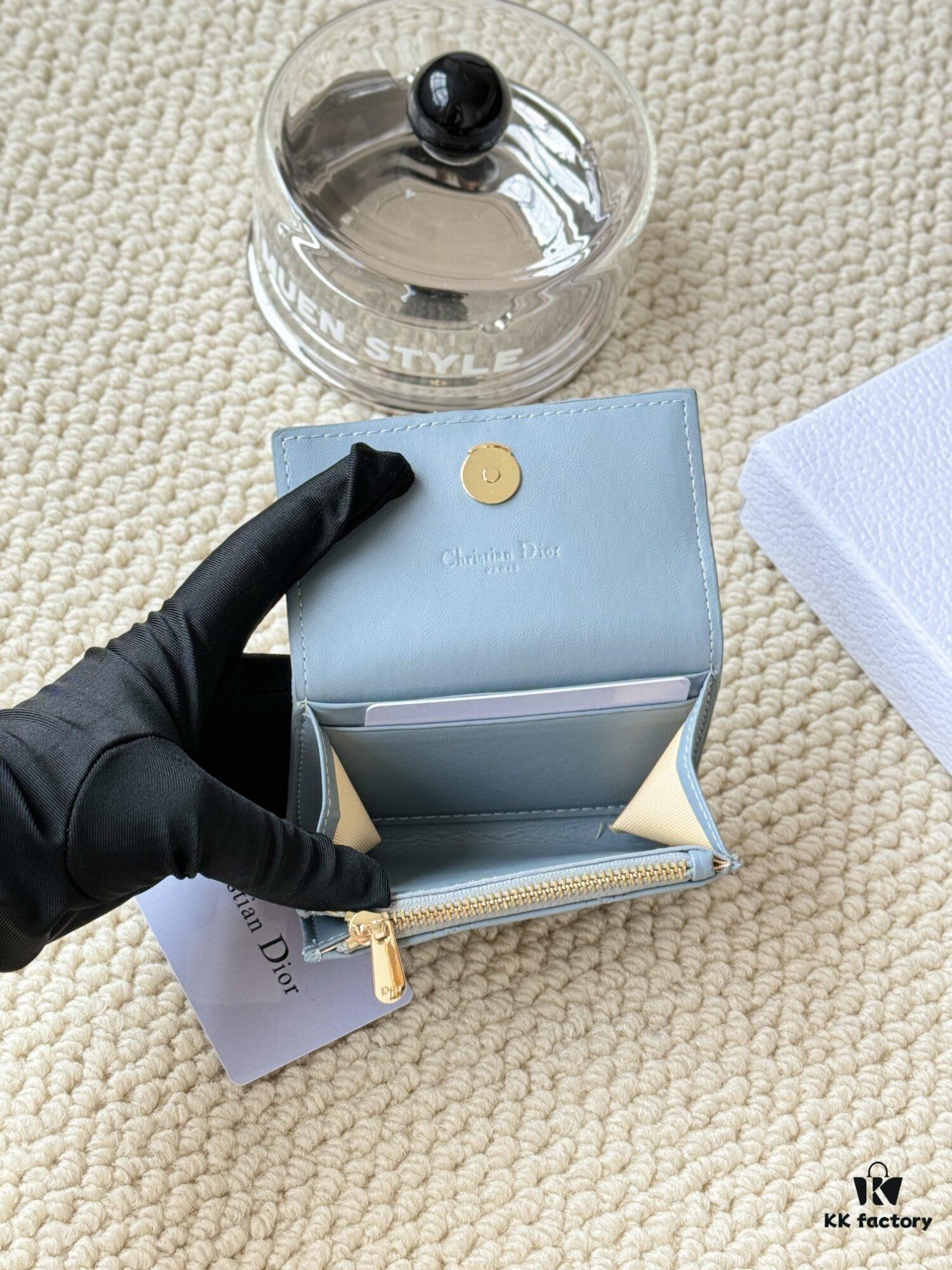 My Dior Glycine Wallet in Fuchsia Pink Lambskin