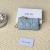 Mini Zip Pouch and Keychain Made of Lambskin, Dior Caro Card Holder
