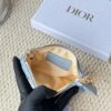 Mini Zip Pouch and Keychain Made of Lambskin, Dior Caro Card Holder