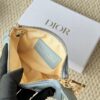 Mini Zip Pouch and Keychain Made of Lambskin, Dior Caro Card Holder