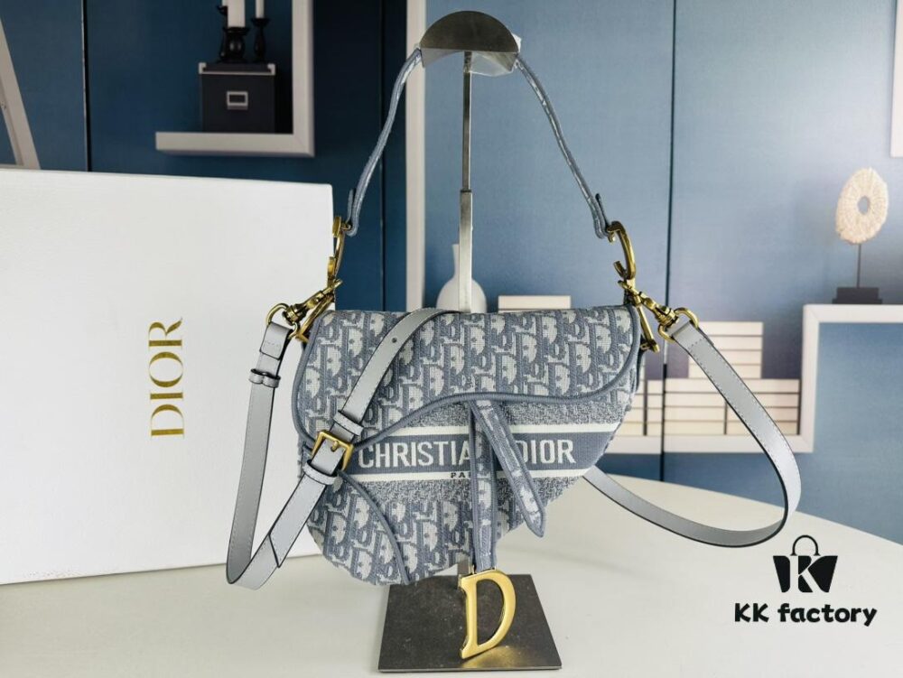 Large Size (With Box) 【♥️ Dior Saddle Monogram Thin Strap】【Comes with Retail Box 🎁】