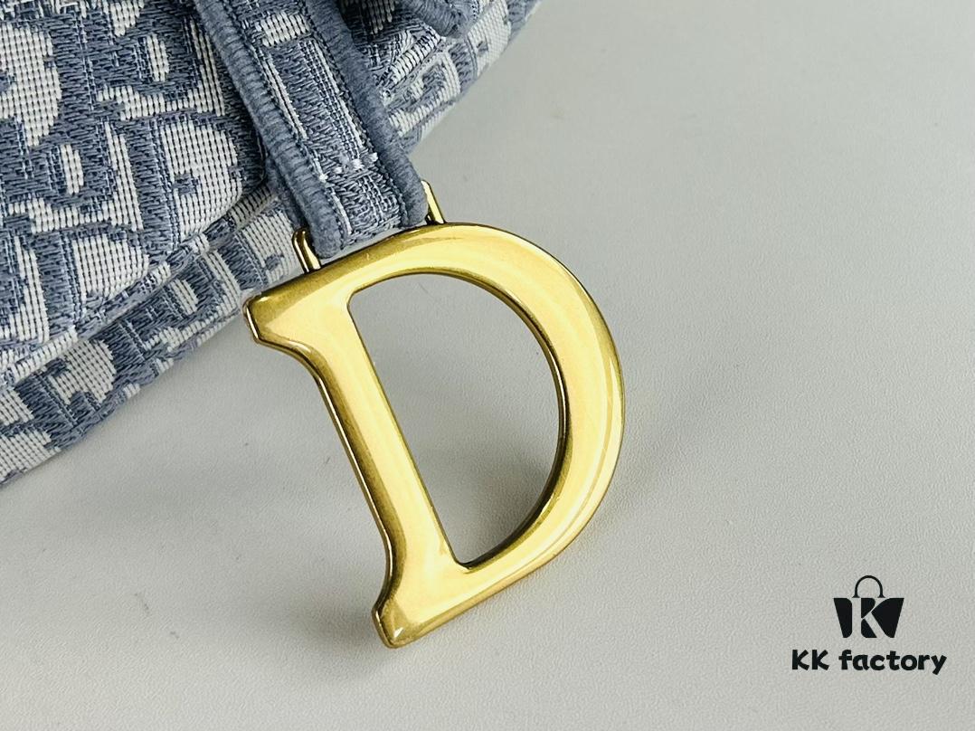 Large Size (With Box) 【♥️ Dior Saddle Monogram Thin Strap】【Comes with Retail Box 🎁】