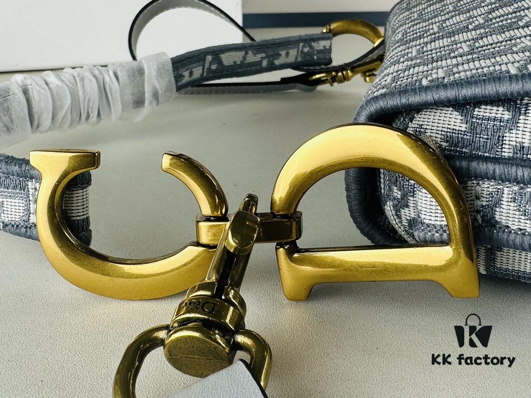 Large Size (With Box) 【♥️ Dior Saddle Monogram Thin Strap】【Comes with Retail Box 🎁】