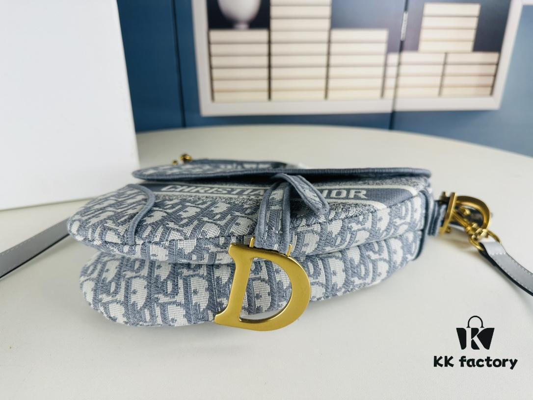 Large Size (With Box) 【♥️ Dior Saddle Monogram Thin Strap】【Comes with Retail Box 🎁】