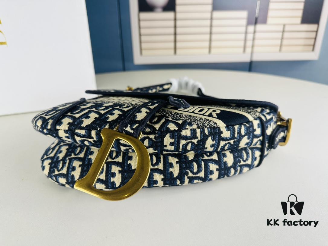 Large Size (With Box) 【♥️ Dior Saddle Monogram Thin Strap】【Comes with Retail Box 🎁】