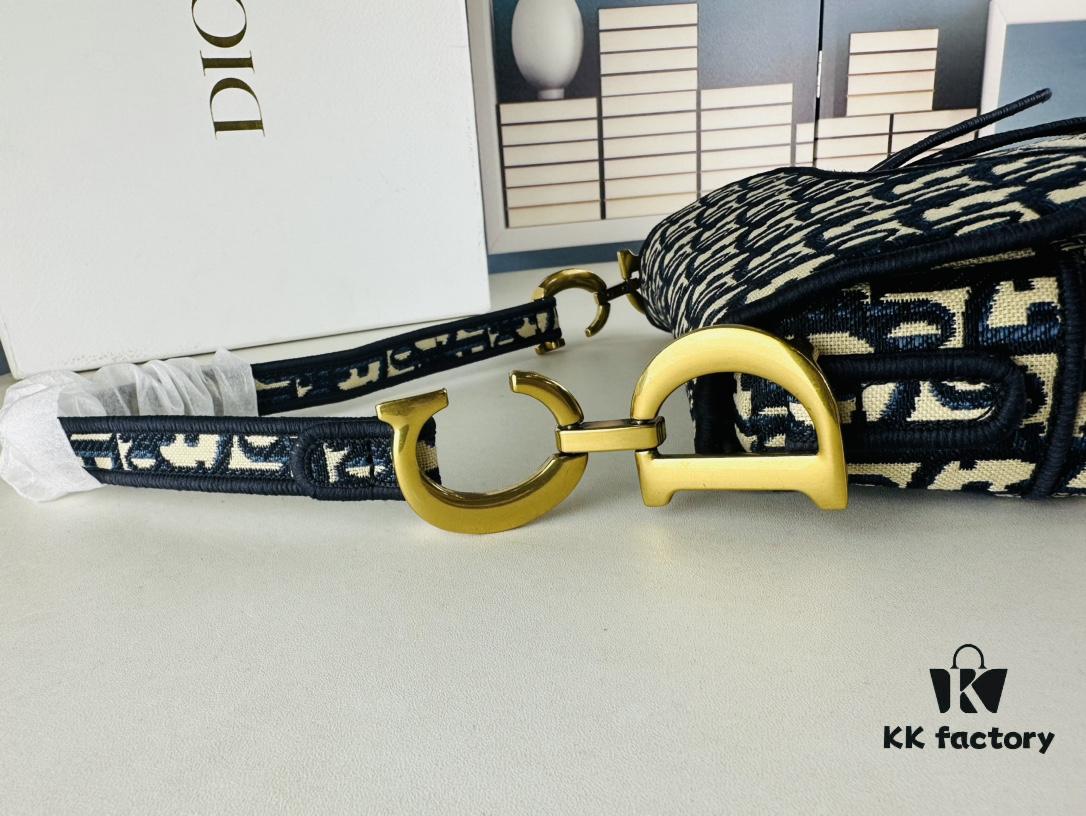 Large Size (With Box) 【♥️ Dior Saddle Monogram Thin Strap】【Comes with Retail Box 🎁】