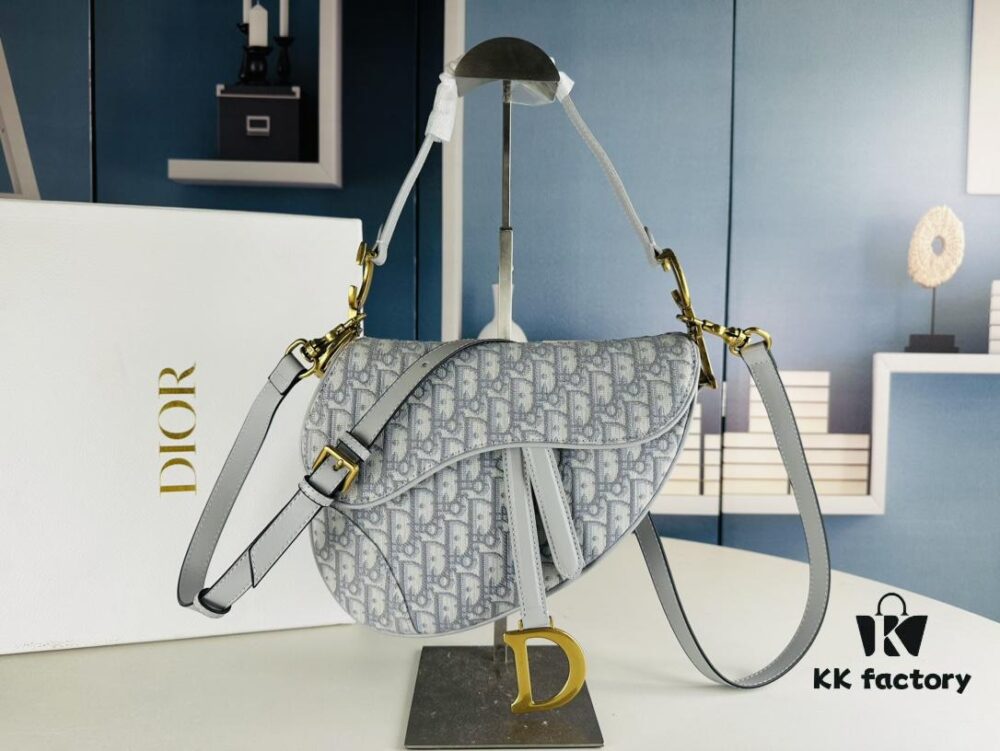 Large Size (With Box) 【♥️ Dior Saddle Monogram Thin Strap】 【Comes with Retail Box 🎁】