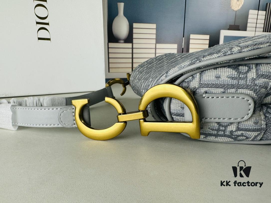 Large Size (With Box) 【♥️ Dior Saddle Monogram Thin Strap】 【Comes with Retail Box 🎁】