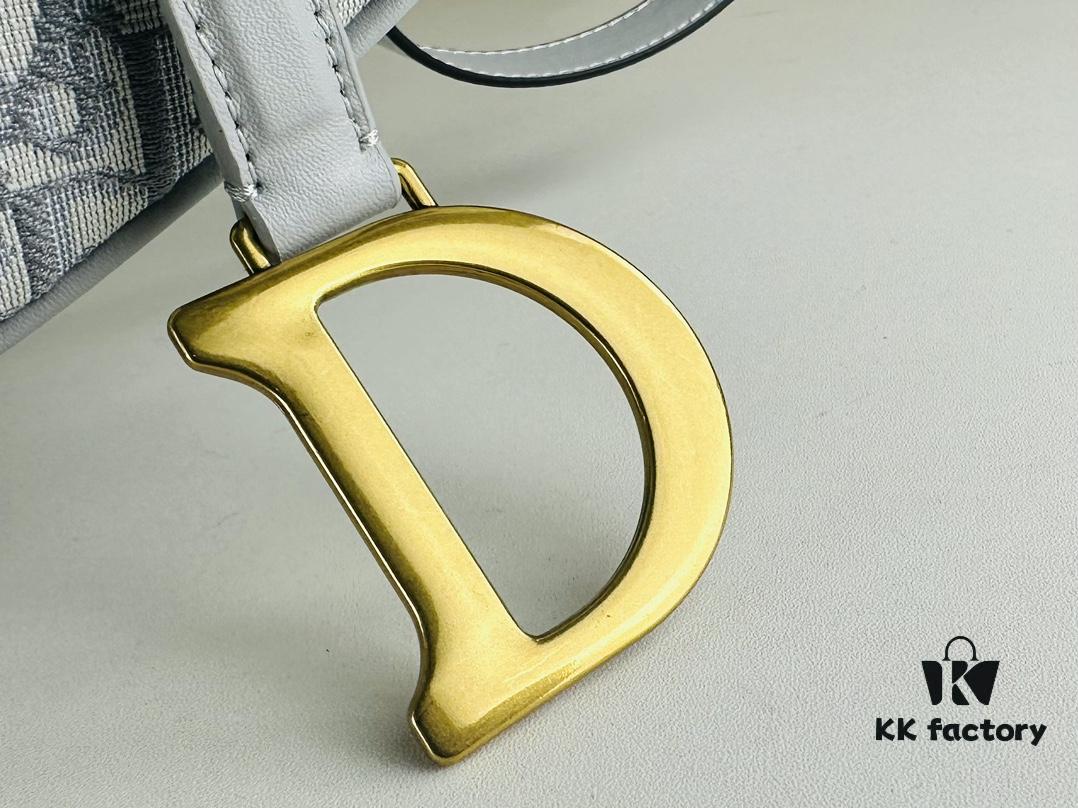 Large Size (With Box) 【♥️ Dior Saddle Monogram Thin Strap】 【Comes with Retail Box 🎁】