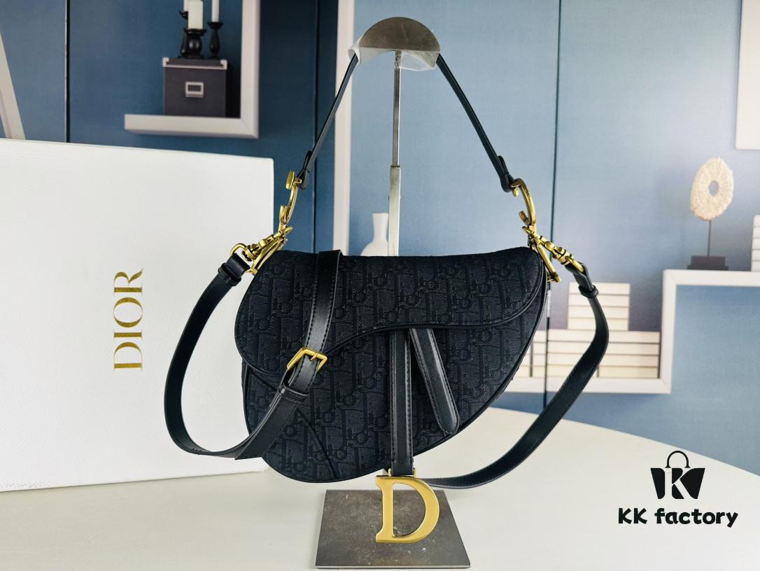 Large Size (With Box) 【♥️ Dior Saddle Monogram Thin Strap】 【Comes with Retail Box 🎁】