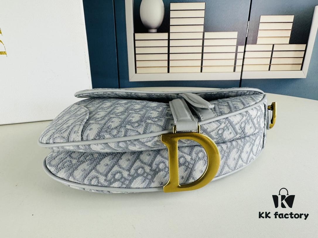 Large Size (With Box) 【♥️ Dior Saddle Monogram Thin Strap】 【Comes with Retail Box 🎁】