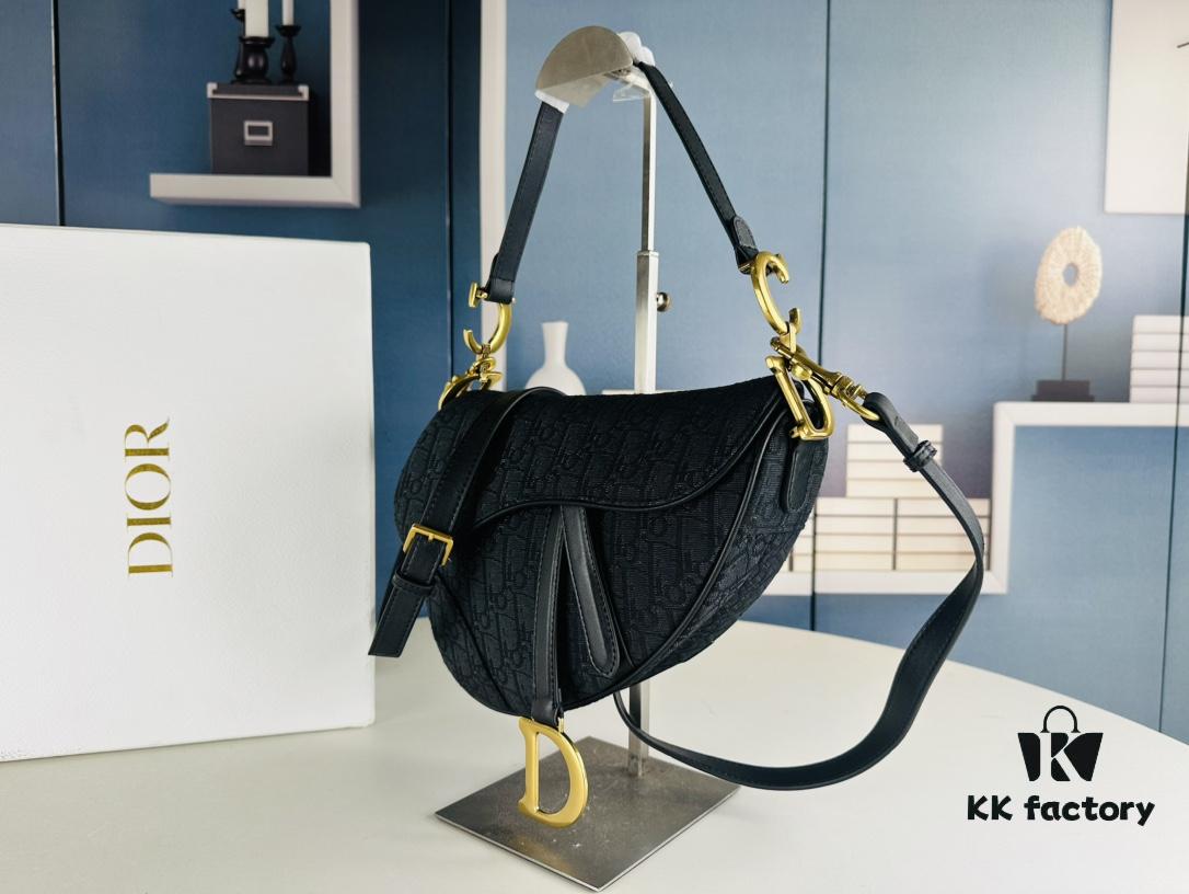 Large Size (With Box) 【♥️ Dior Saddle Monogram Thin Strap】 【Comes with Retail Box 🎁】