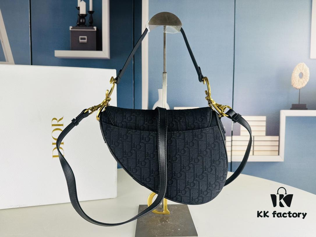 Large Size (With Box) 【♥️ Dior Saddle Monogram Thin Strap】 【Comes with Retail Box 🎁】