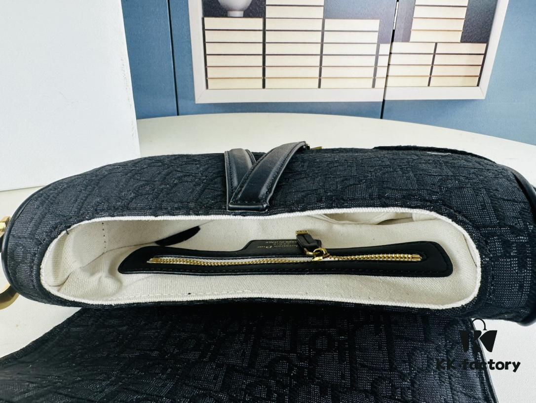 Large Size (With Box) 【♥️ Dior Saddle Monogram Thin Strap】 【Comes with Retail Box 🎁】