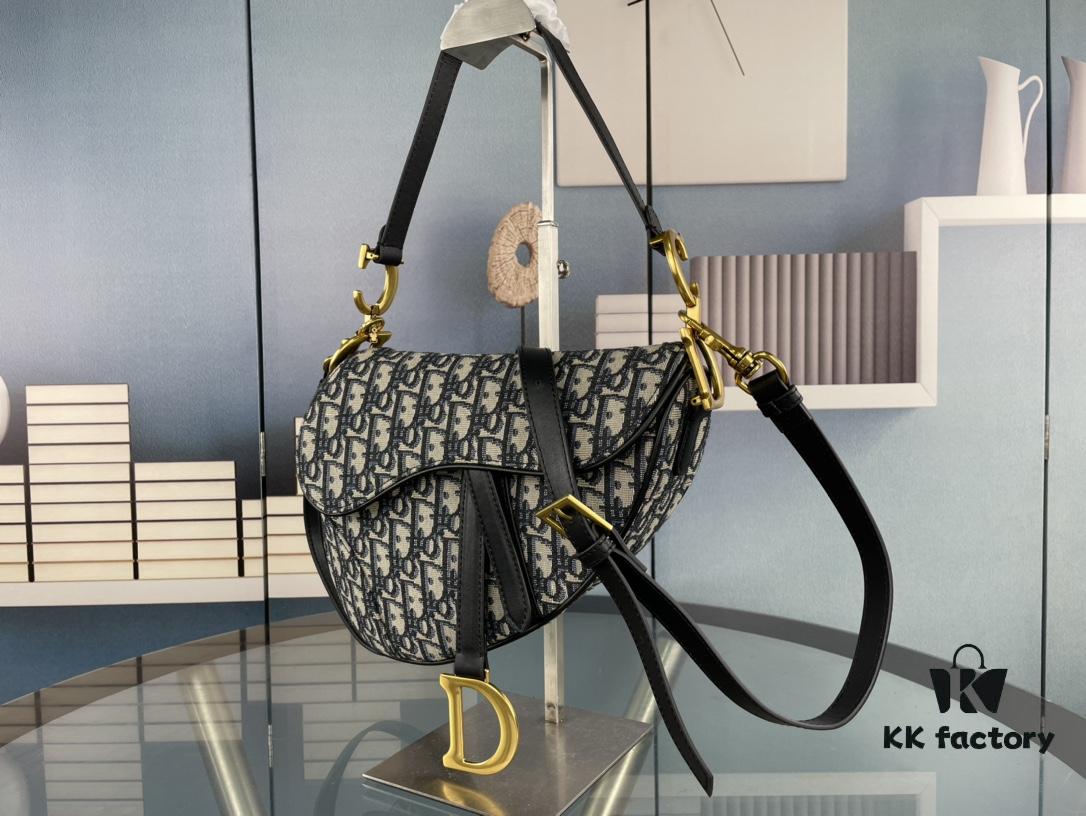 Large Size (With Box) 【♥️ Dior Saddle Monogram Thin Strap】 【Comes with Retail Box 🎁】