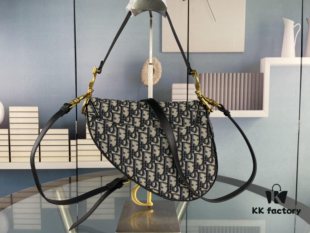 Large Size (With Box) 【♥️ Dior Saddle Monogram Thin Strap】 【Comes with Retail Box 🎁】