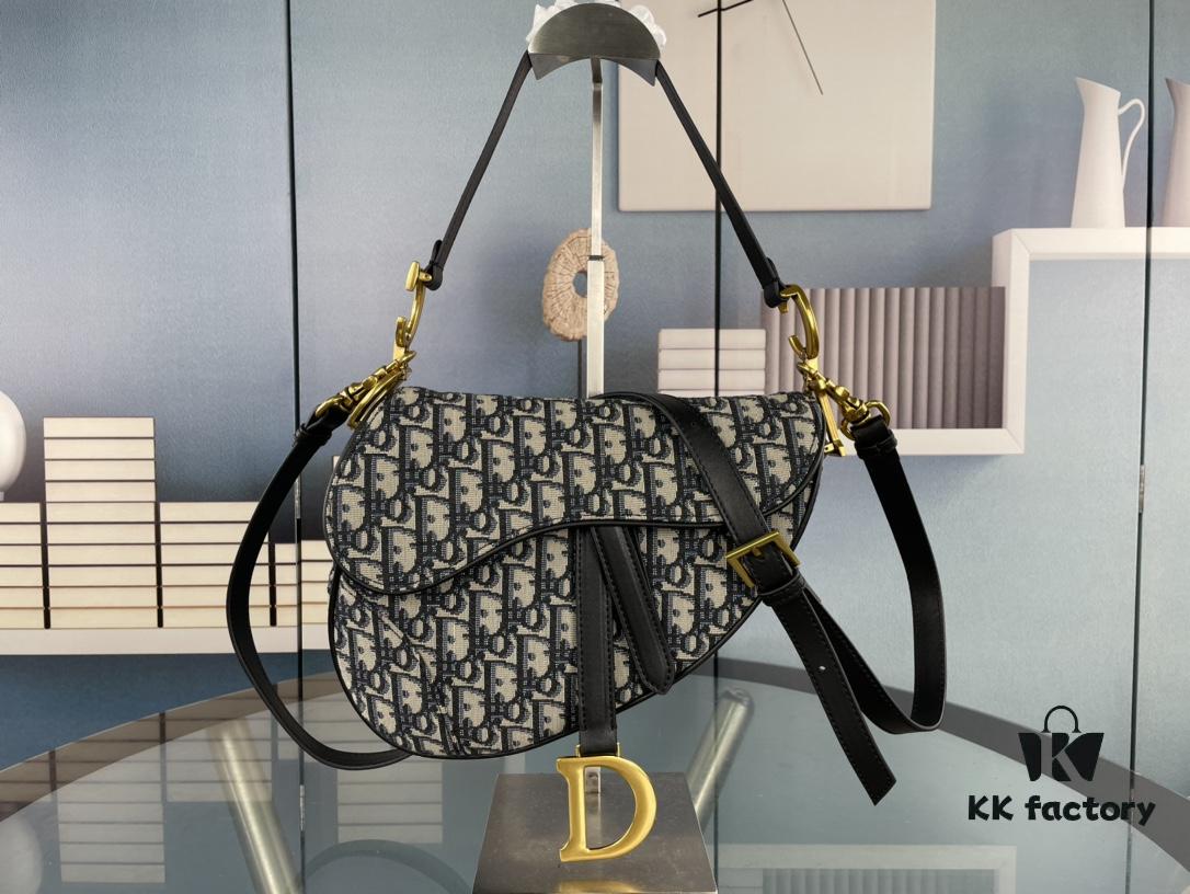 Large Size (With Box) 【♥️ Dior Saddle Monogram Thin Strap】 【Comes with Retail Box 🎁】