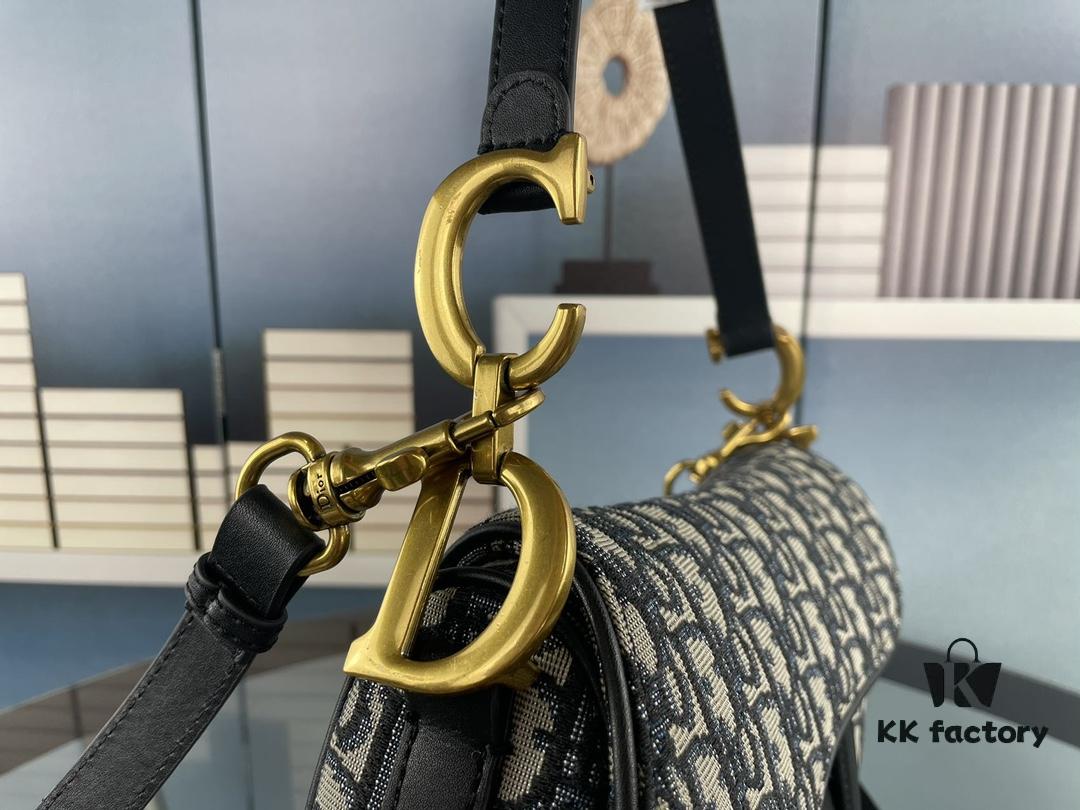 Large Size (With Box) 【♥️ Dior Saddle Monogram Thin Strap】 【Comes with Retail Box 🎁】