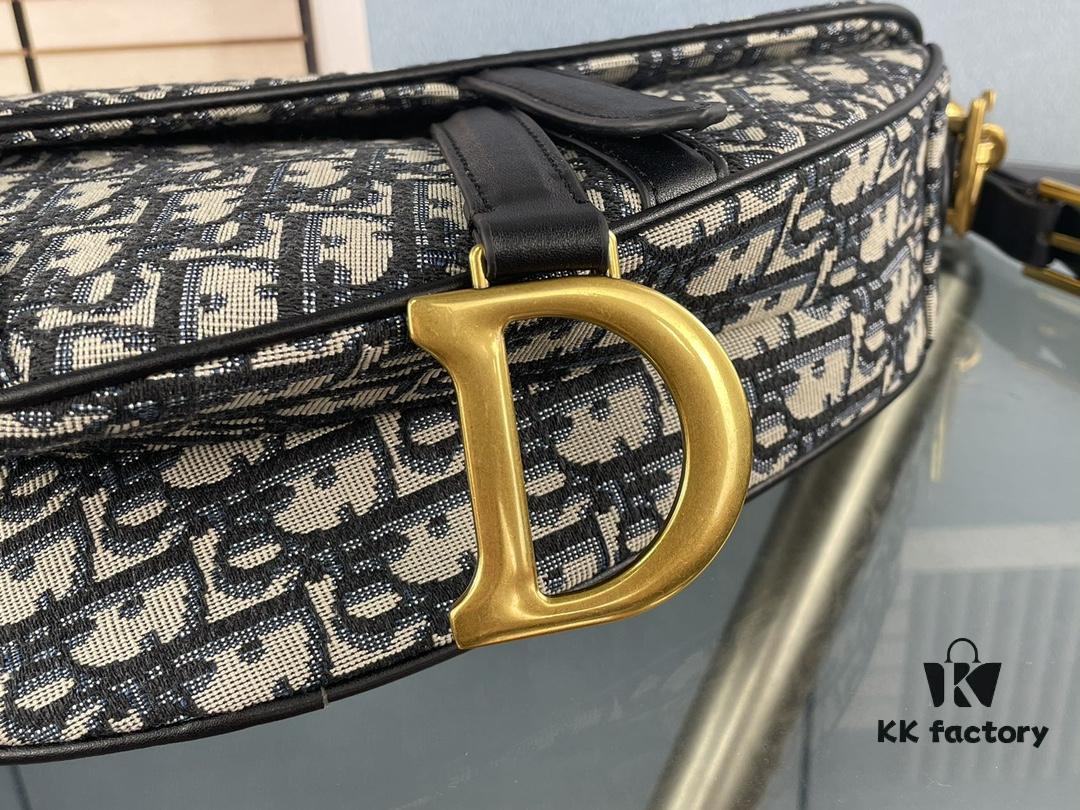 Large Size (With Box) 【♥️ Dior Saddle Monogram Thin Strap】 【Comes with Retail Box 🎁】