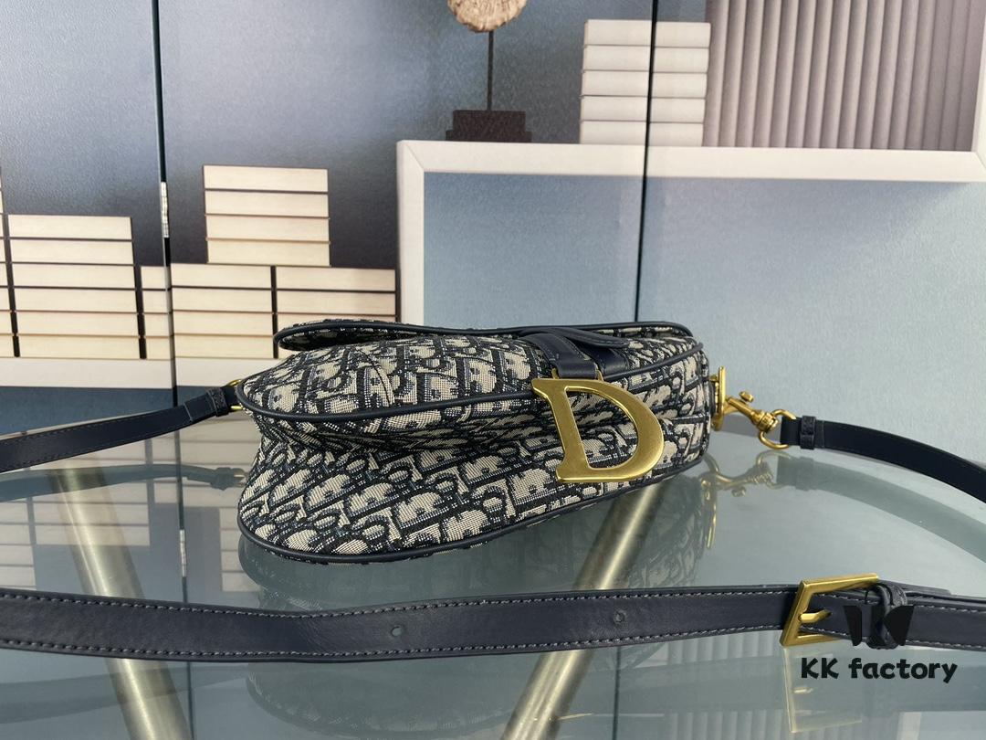 Large Size (With Box) 【♥️ Dior Saddle Monogram Thin Strap】 【Comes with Retail Box 🎁】