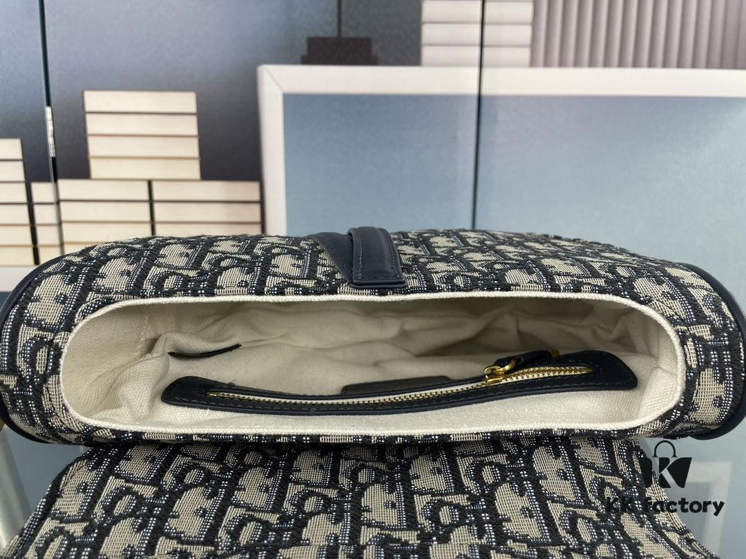 Large Size (With Box) 【♥️ Dior Saddle Monogram Thin Strap】 【Comes with Retail Box 🎁】