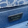 30 Montaigne East-West Chain Bag in Blue Denim Dior Oblique Jacquard