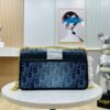 Dior 30 Montaigne Inspired Bag - Denim Blue