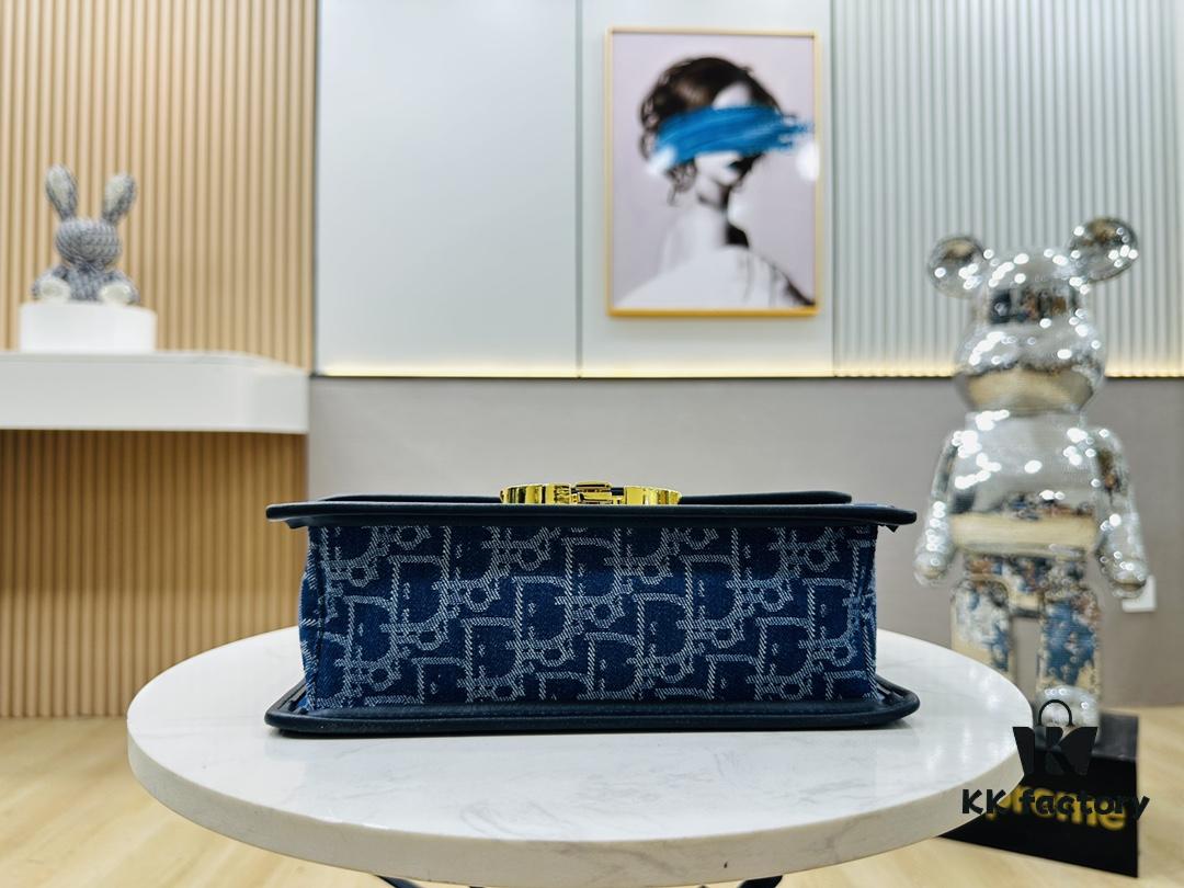 Dior 30 Montaigne Inspired Bag - Denim Blue
