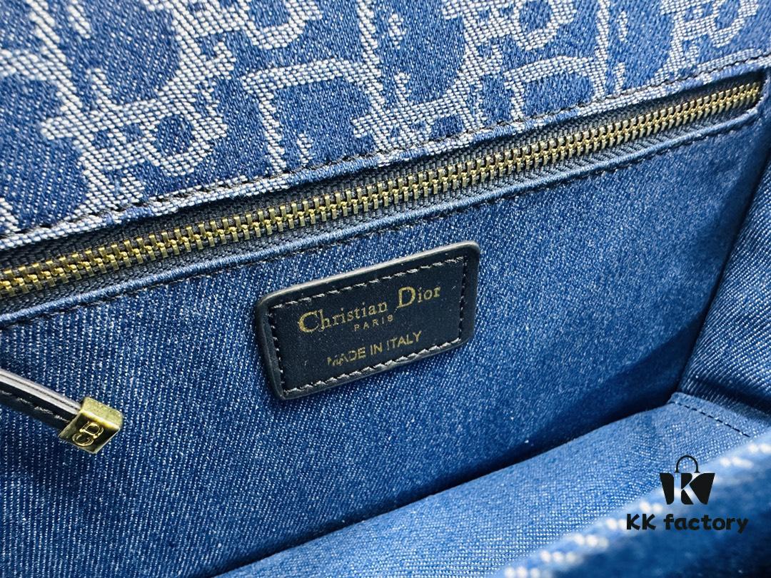 Dior 30 Montaigne Inspired Bag - Denim Blue