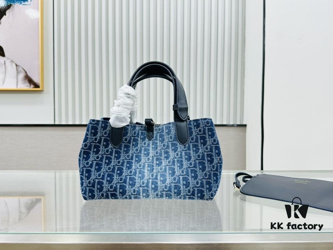 Mini Denim Dior Tote Bag, Hot Seller with CD Buckle, Convertible Design, Adjustable Handle, Multiple Sizes Available